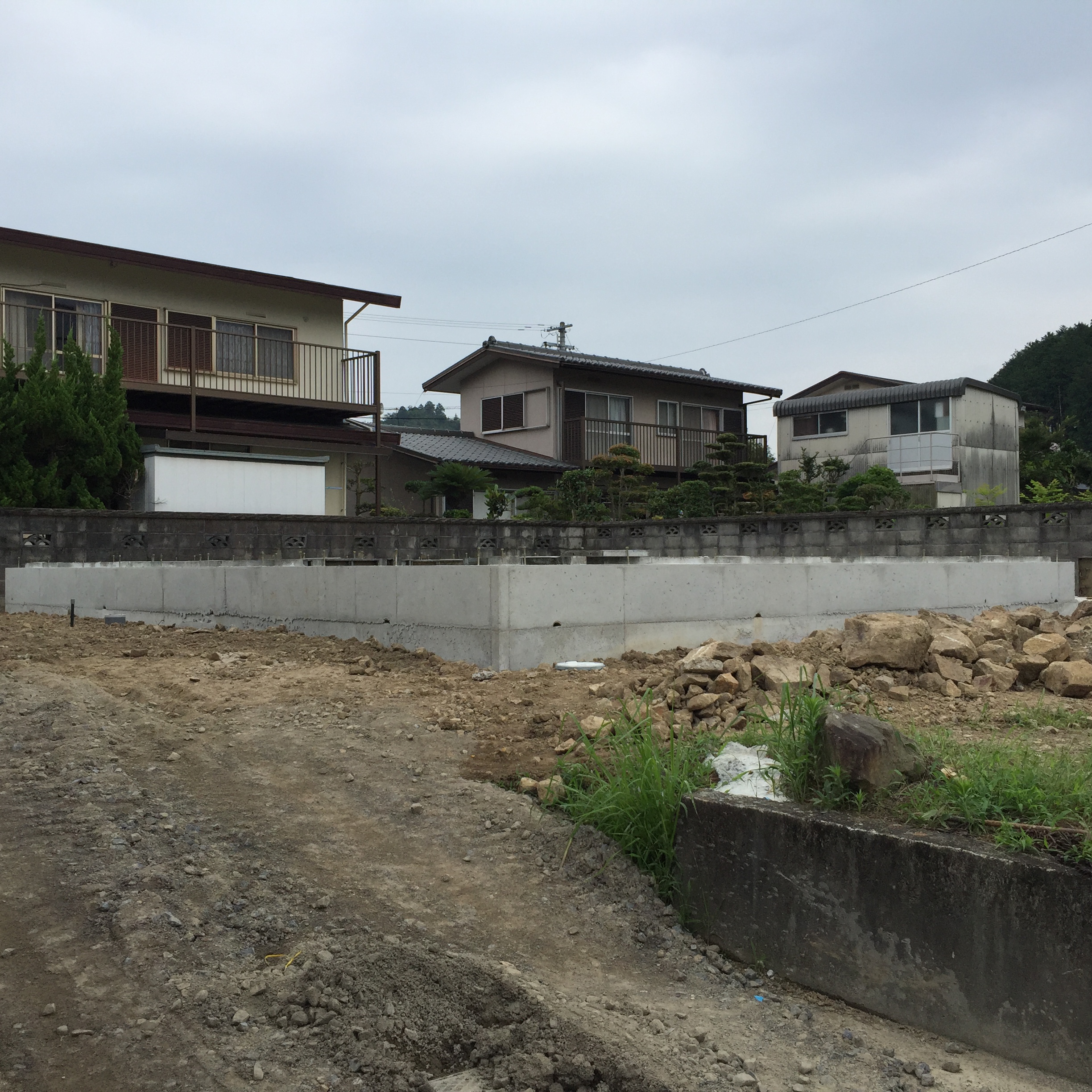 四国中央市でエコ住宅の基礎写真